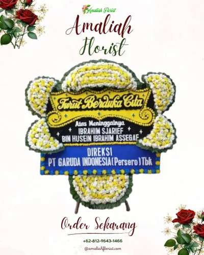 Papan Bunga Duka di Purwajaya