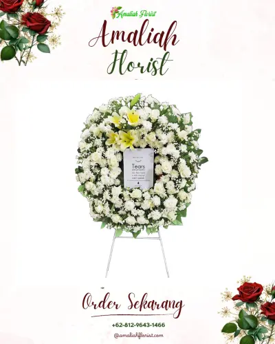 Krans Bunga Duka Cita di Purwajaya